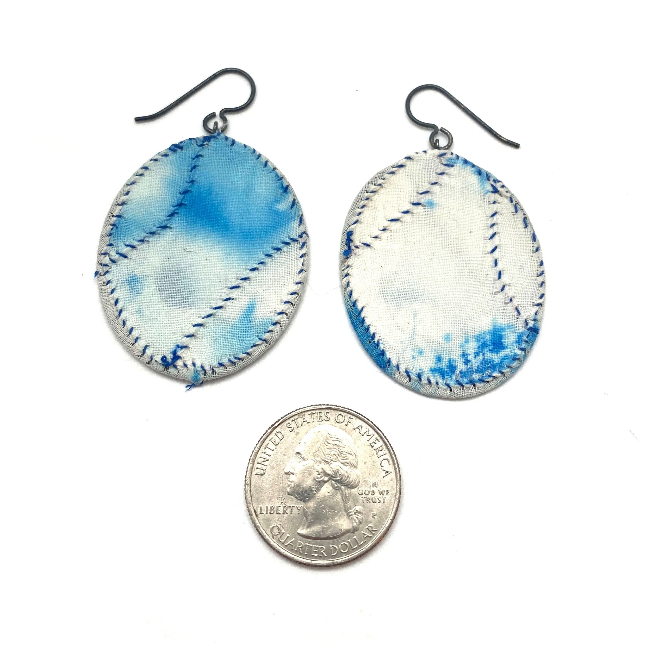 Cloud Oval Earrings
