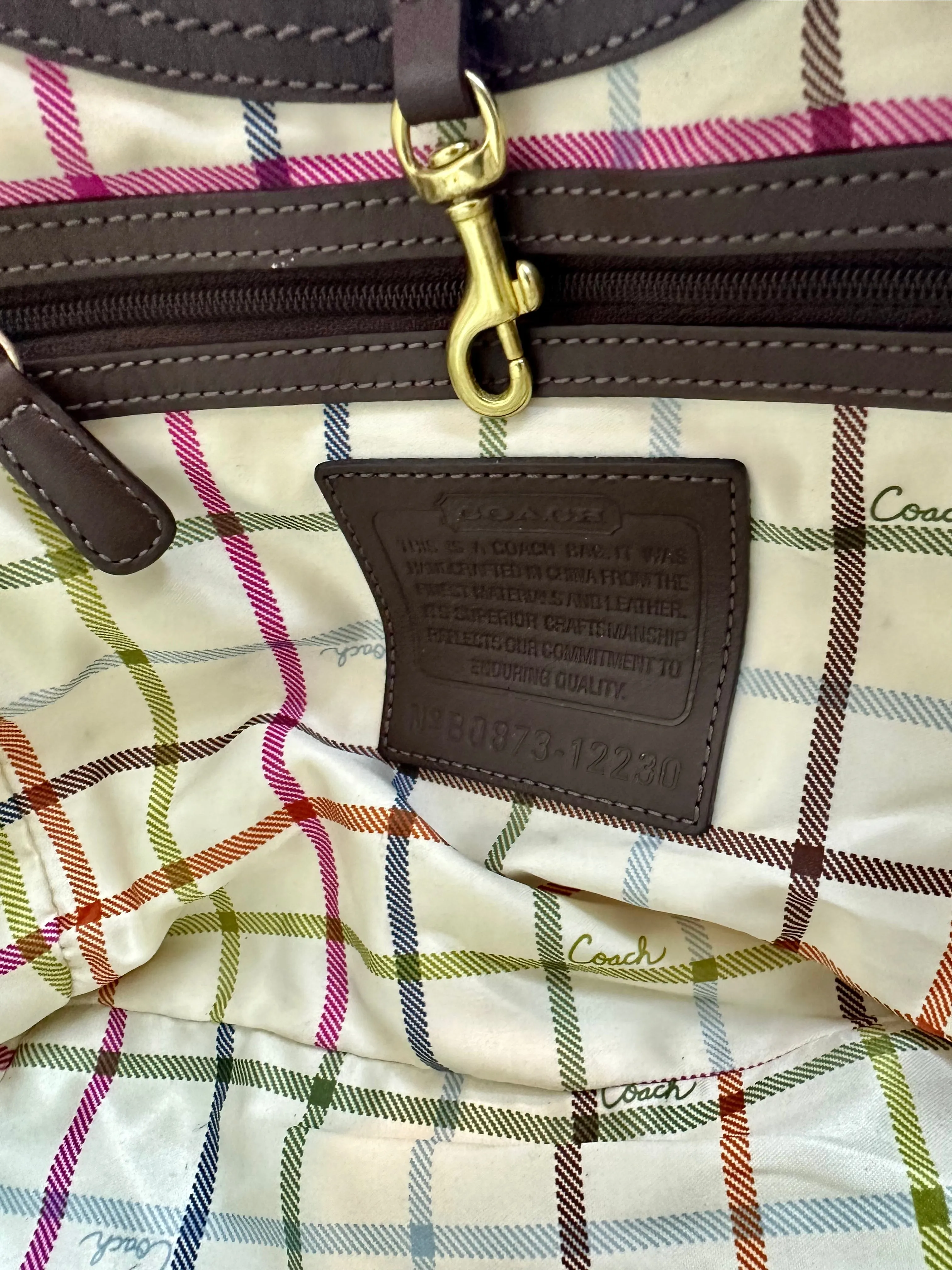 Coach Vintage Monogram Hobo Purse