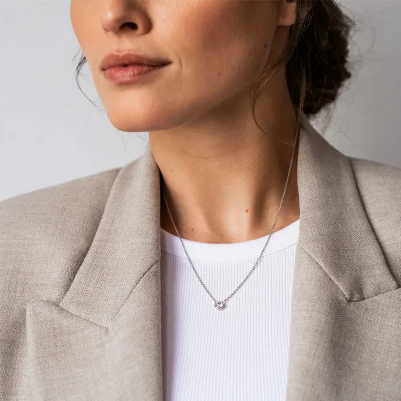 Collier Cœur TI SENTO - Argent, zircons (3845ZI)