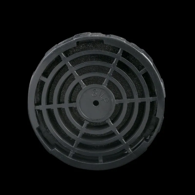 Compact Exhaust Filter With Mounting Plate-Black