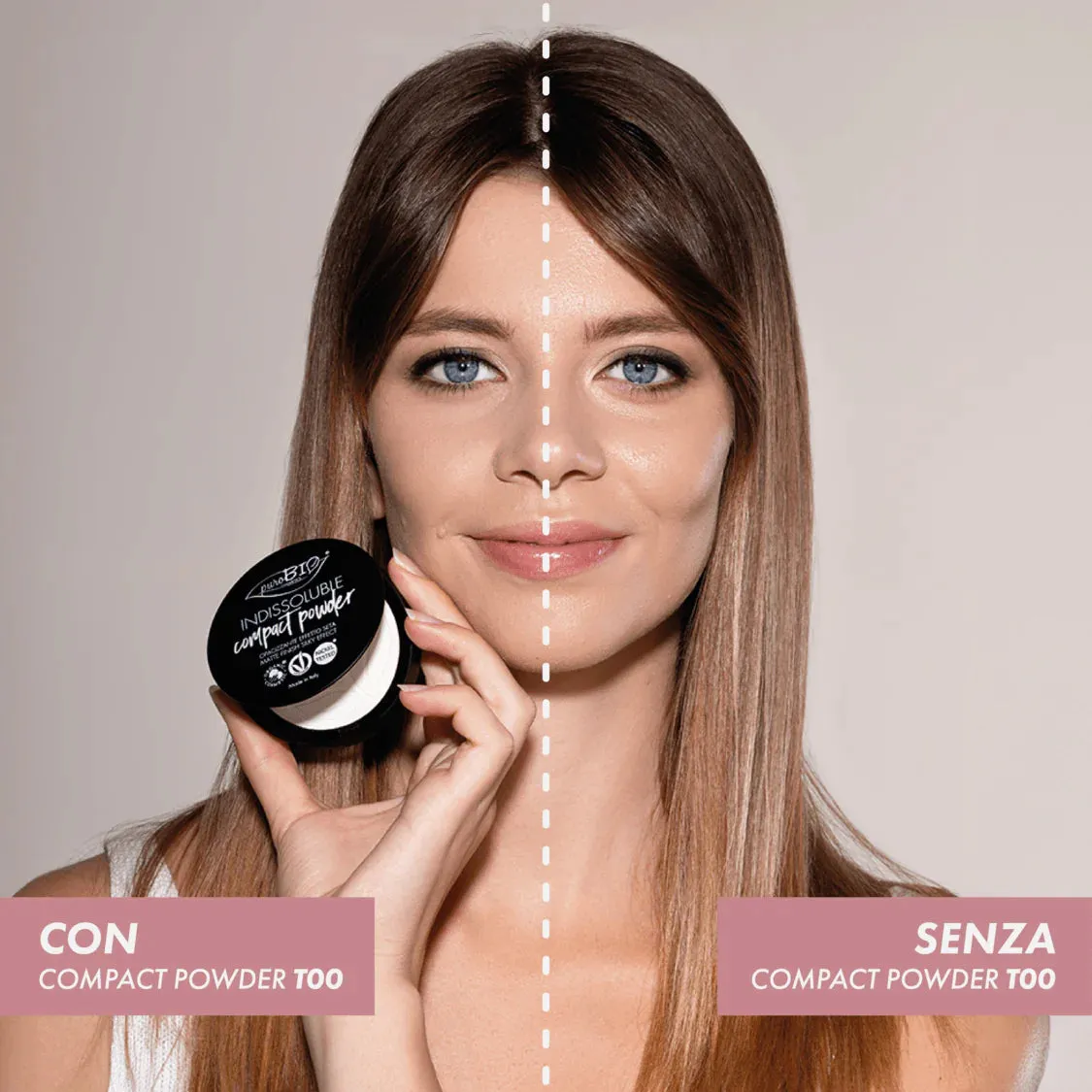 COMPACT POWDER INDISSOLUBLE n. T00 - Transparent
