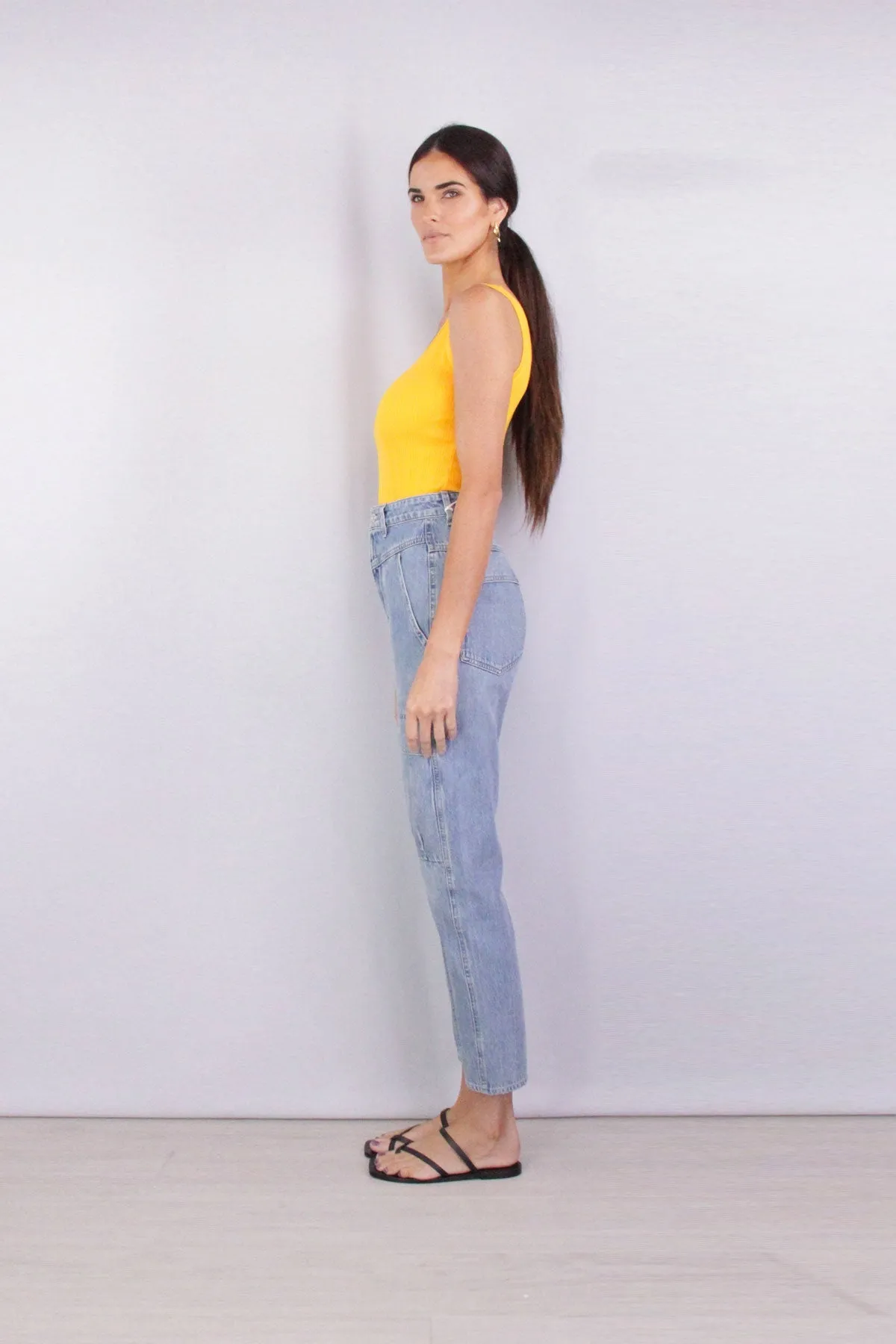 Compact Rib Scoop Tank in Mango
