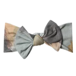Copper Pearl - Knit Headband Bow - Picasso