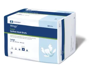 Covidien Adult Incontinent Brief Super Tab Closure Large Heavy Absorbency, PK/18