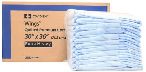 Covidien (Kendall) P3036C Wings Quilted Cloth-like Underpad, 30x36" -Pack of 10