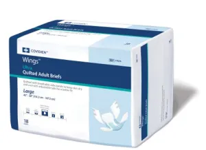 Covidien Wings Incontinent Brief - 77074 - Large (45" to 58"), 72 Each / Case