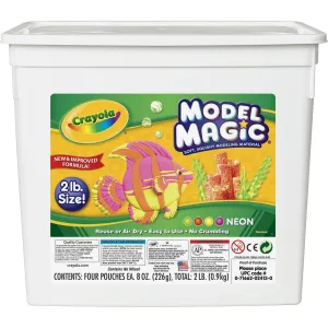 Crayola Model Magic Neon Modeling Material Bucket