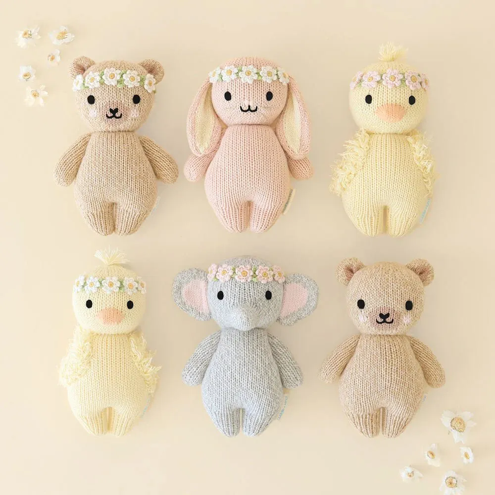cuddle   kind Baby honey bear (ivory floral)