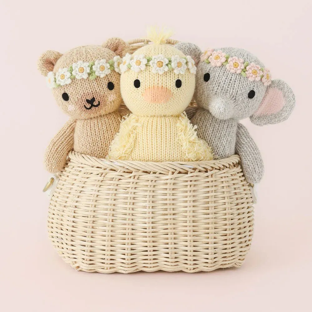 cuddle   kind Baby honey bear (ivory floral)