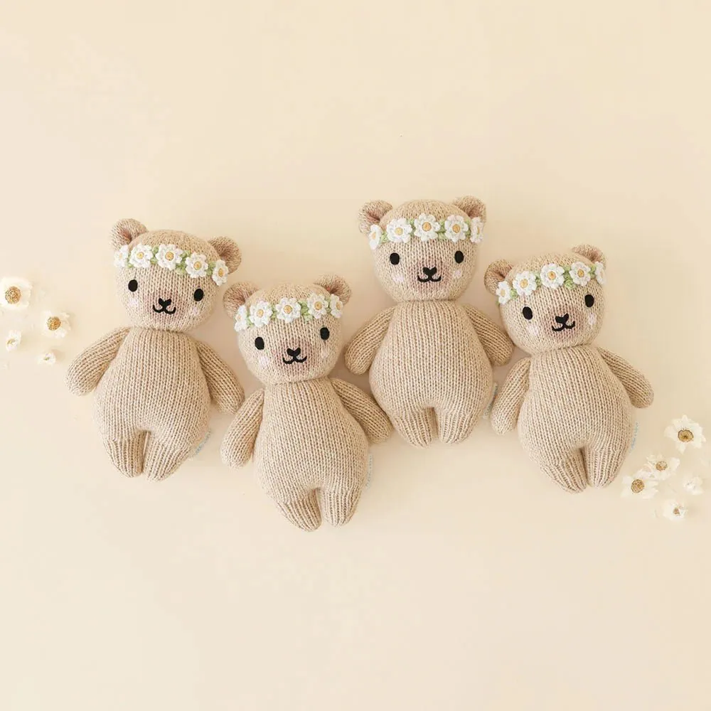 cuddle   kind Baby honey bear (ivory floral)