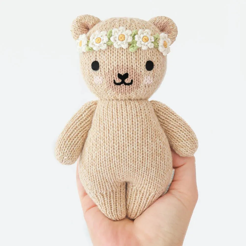 cuddle   kind Baby honey bear (ivory floral)