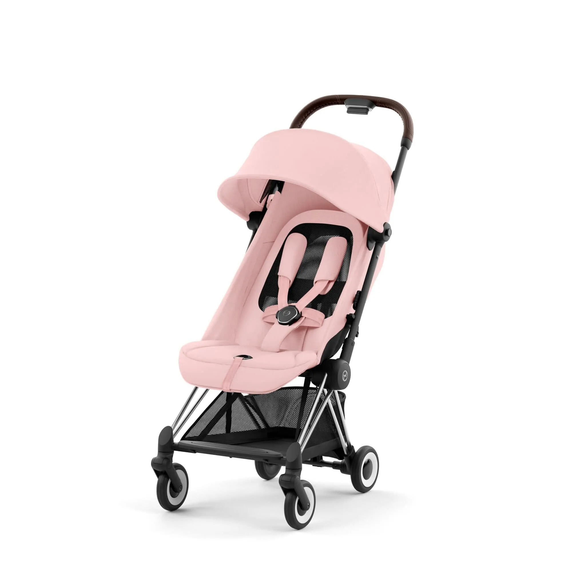 Cybex COYA Stroller - Chrome/Peach Pink