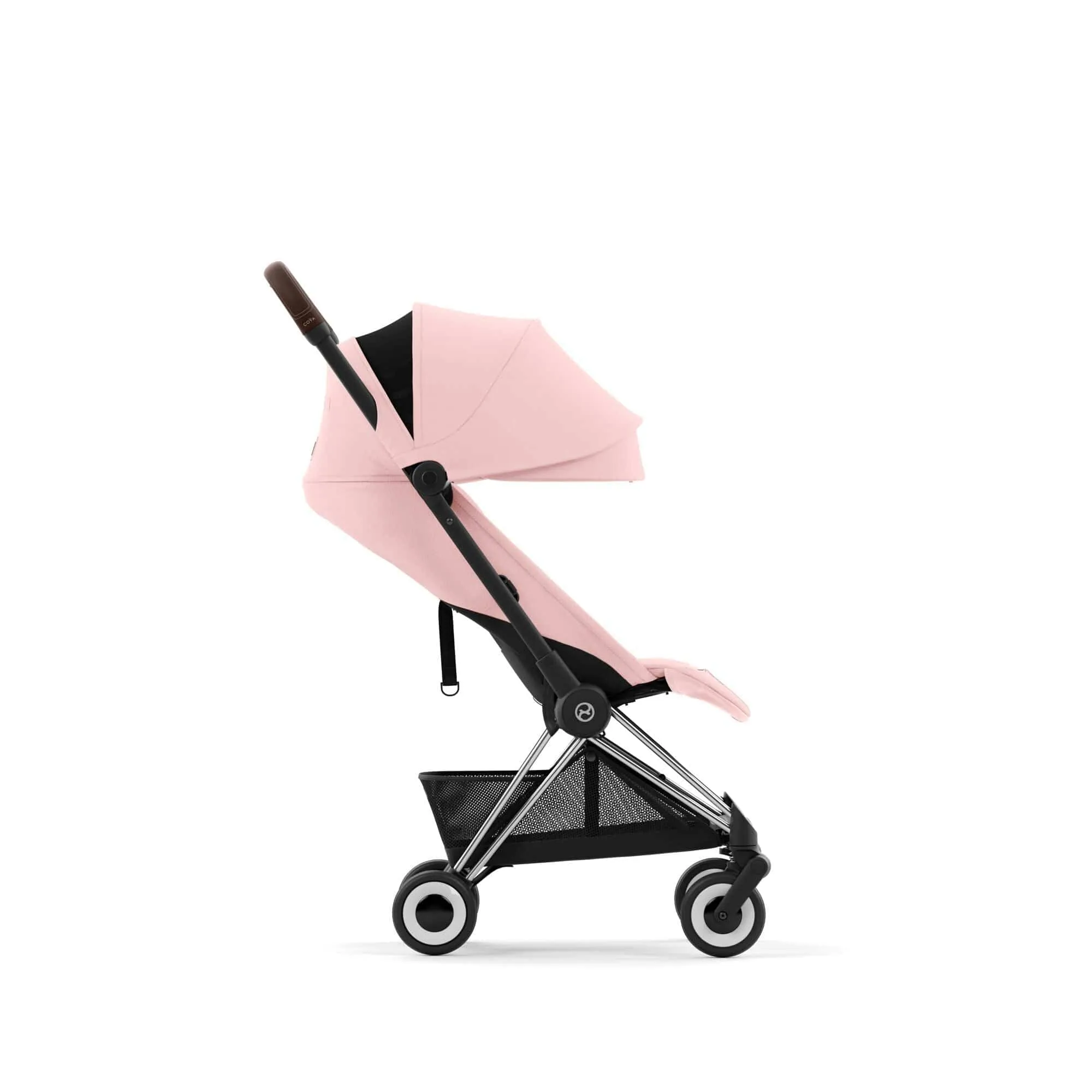 Cybex COYA Stroller - Chrome/Peach Pink