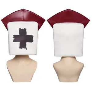 Dark Deception Reaper Nurse Hood Mask Cosplay Masks Helmet Masquerade Halloween Party Costume Props
