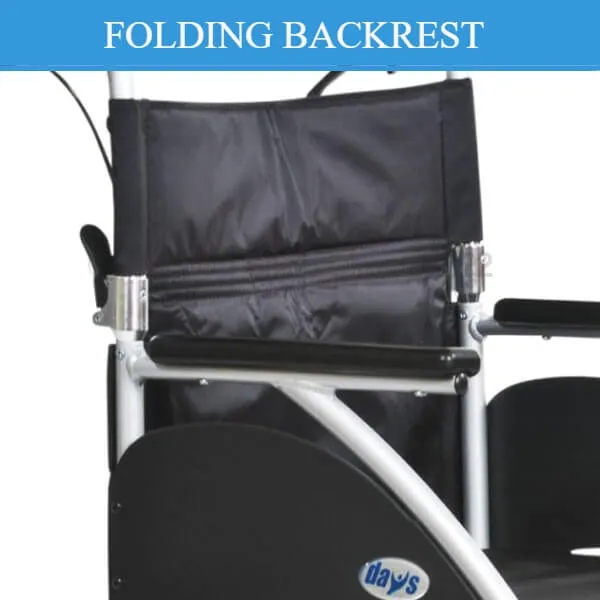 DAYS Swift Ultra Lightweight Compact Portable Wheelchair