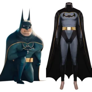 DC League of Super-Pets-Batman Cosplay Costume Jumpsuit Cloak  Outfits Halloween Carnival Suit