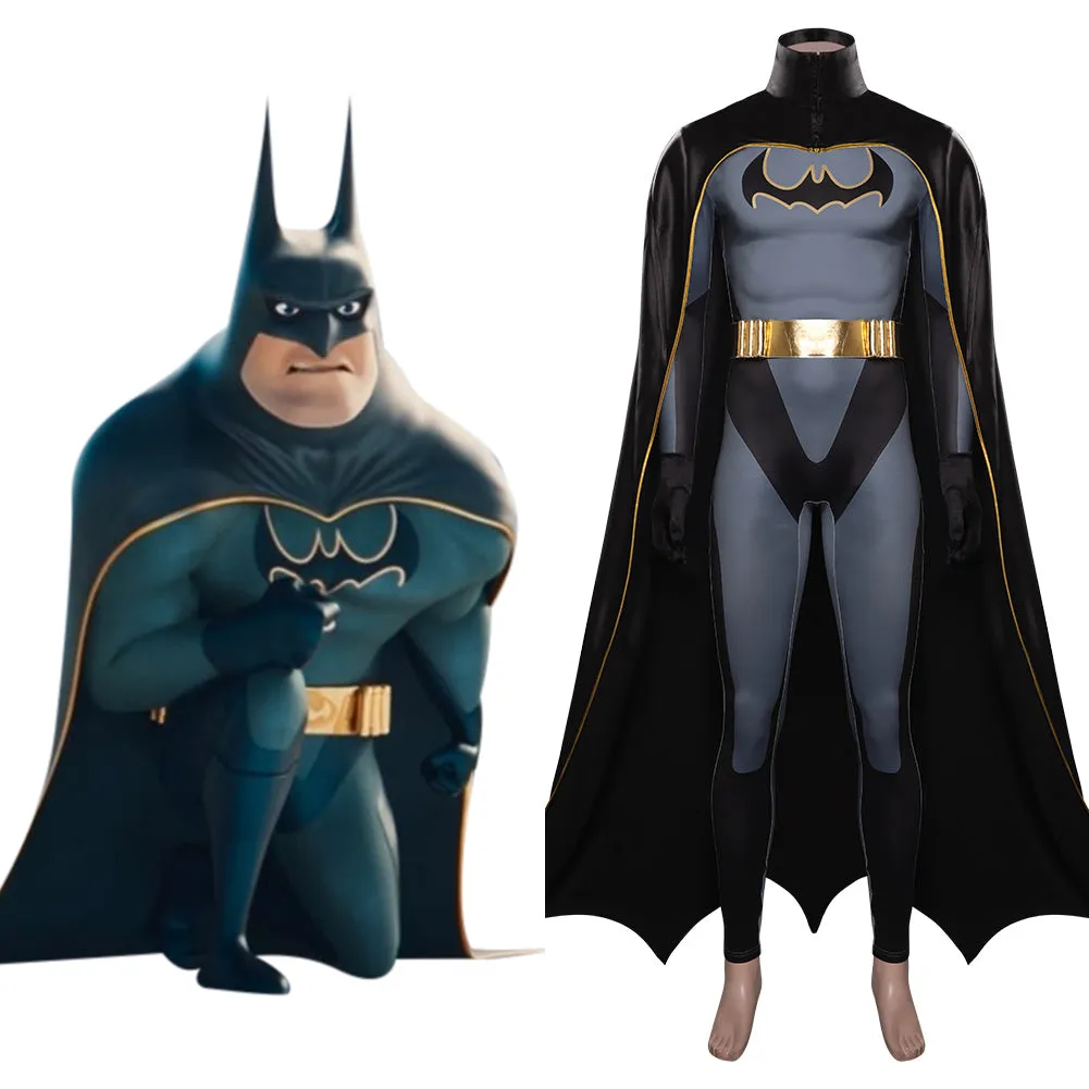 DC League of Super-Pets-Batman Cosplay Costume Jumpsuit Cloak  Outfits Halloween Carnival Suit