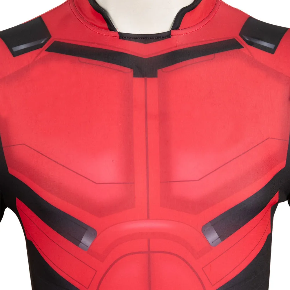 Deadpool 3 Wade Wilson Red Printed Combat Jumpsuit Cosplay Costume Outfits