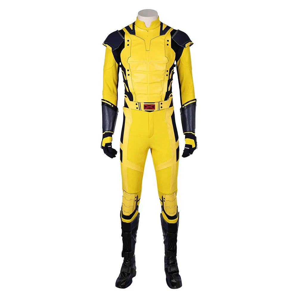 Deadpool&Wolverine Wolverine Yellow Combat Jumpsuit Cosplay Costume Outfits Halloween Carnival Suit