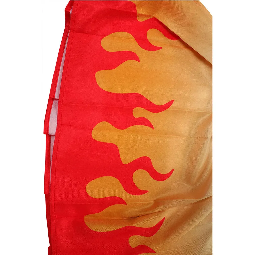 Demon Slayer Rengoku Kyoujurou Cosplay Costume Pleated Skirt Halloween Carnival Suit