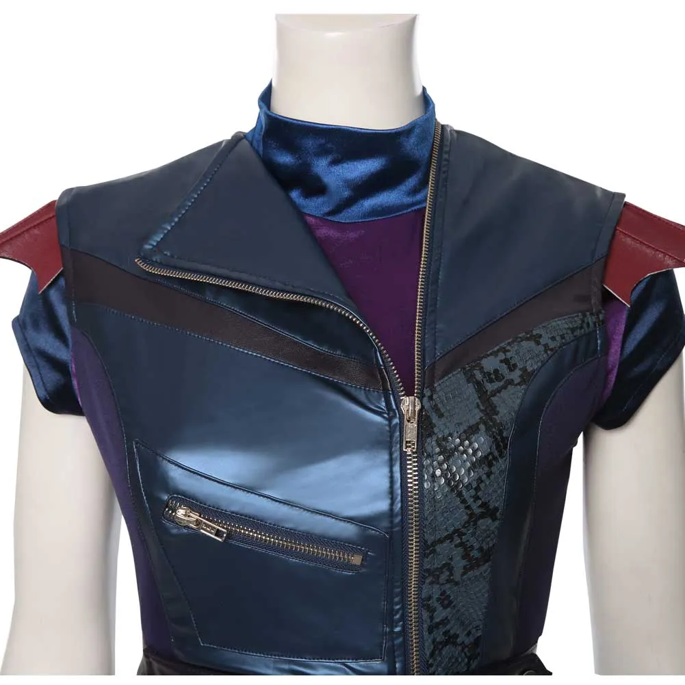 Descendants Movie Character Mal Daughter of Maleficent Cosplay Costume Outfits Halloween Carnival Suit