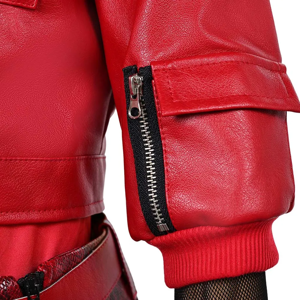 Descendants: The Rise of Red 2024 Red Kids Children Red Full Set Cosplay Costume Outfits