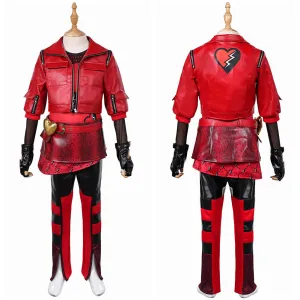 Descendants: The Rise of Red 2024 Red Kids Children Red Full Set Cosplay Costume Outfits