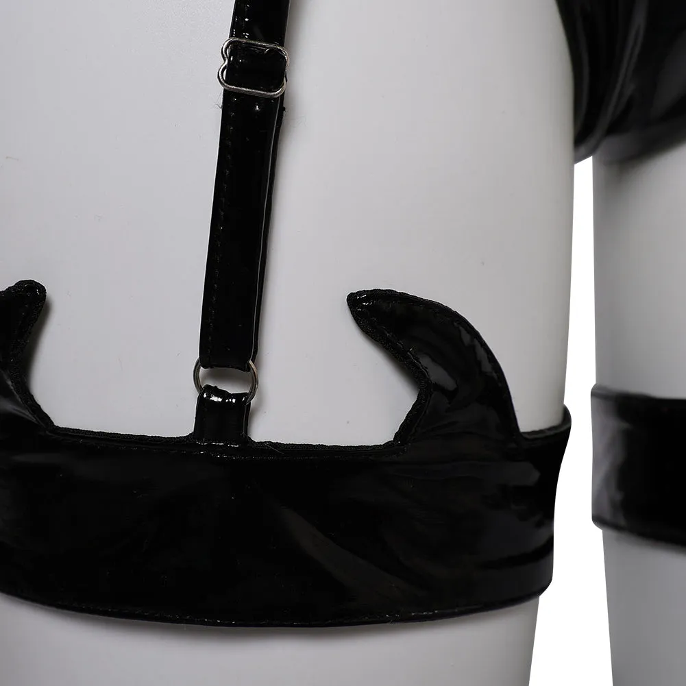 Devil Bat 3 Black Lingerie For Women Cosplay Costume Outfits Halloween Carnival Suit