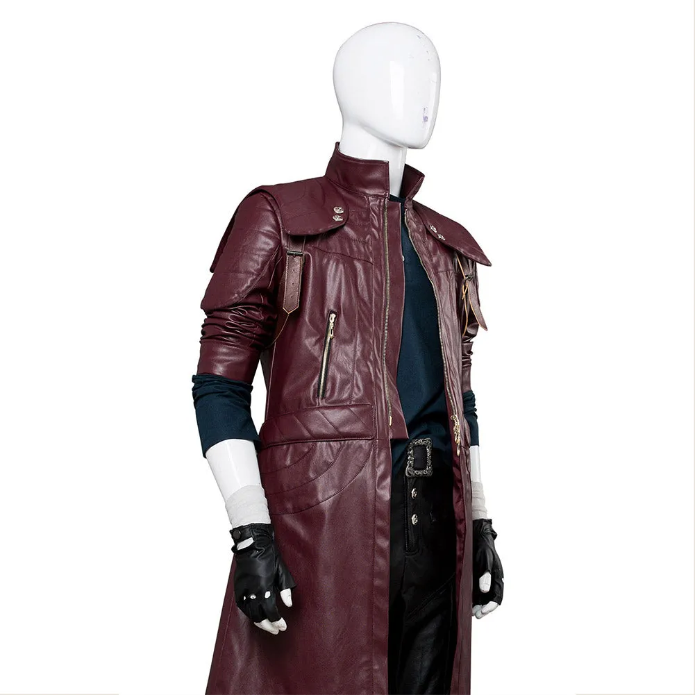 Devil May Cry V DMC5 Dante Aged Outfit Leather Cosplay Costume