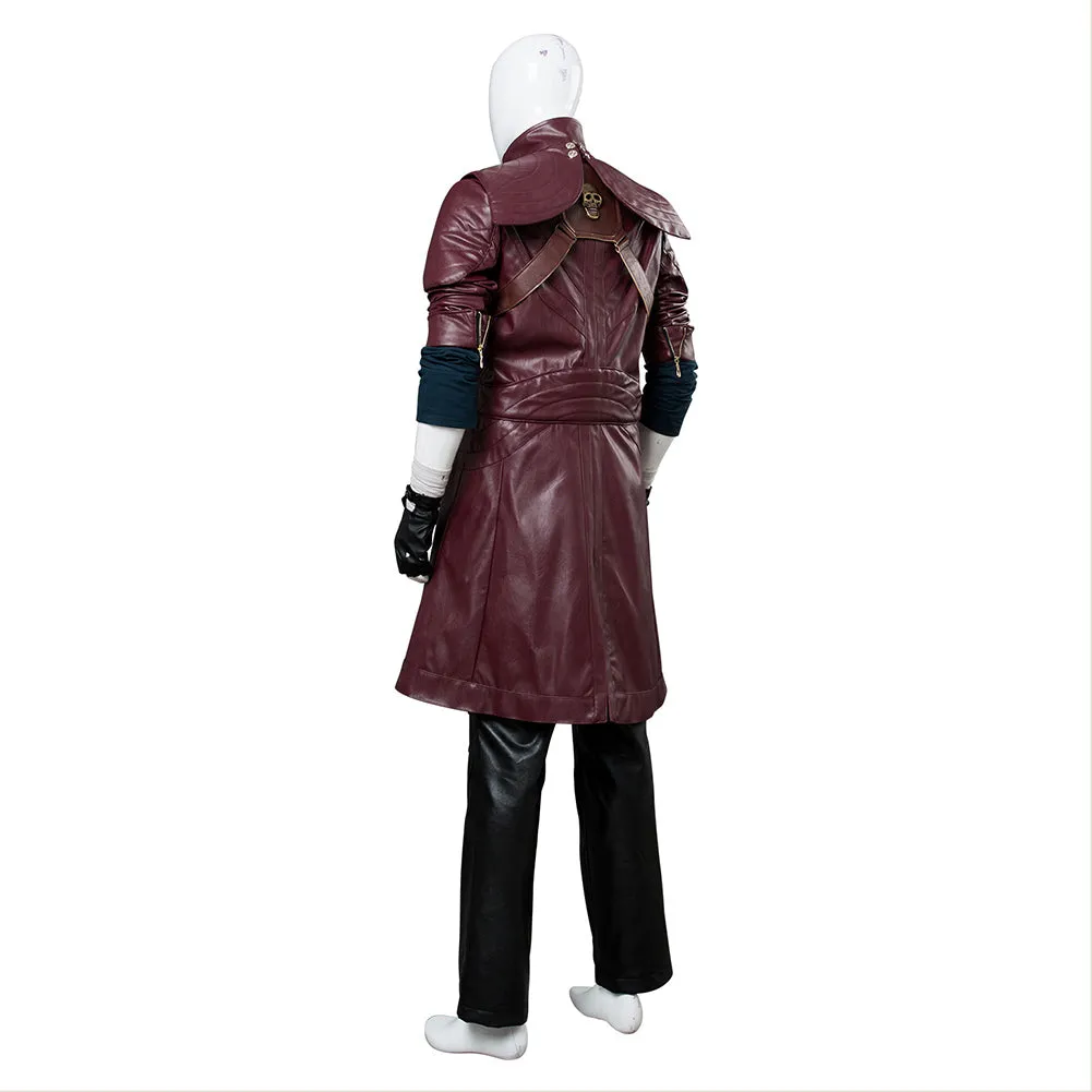 Devil May Cry V DMC5 Dante Aged Outfit Leather Cosplay Costume