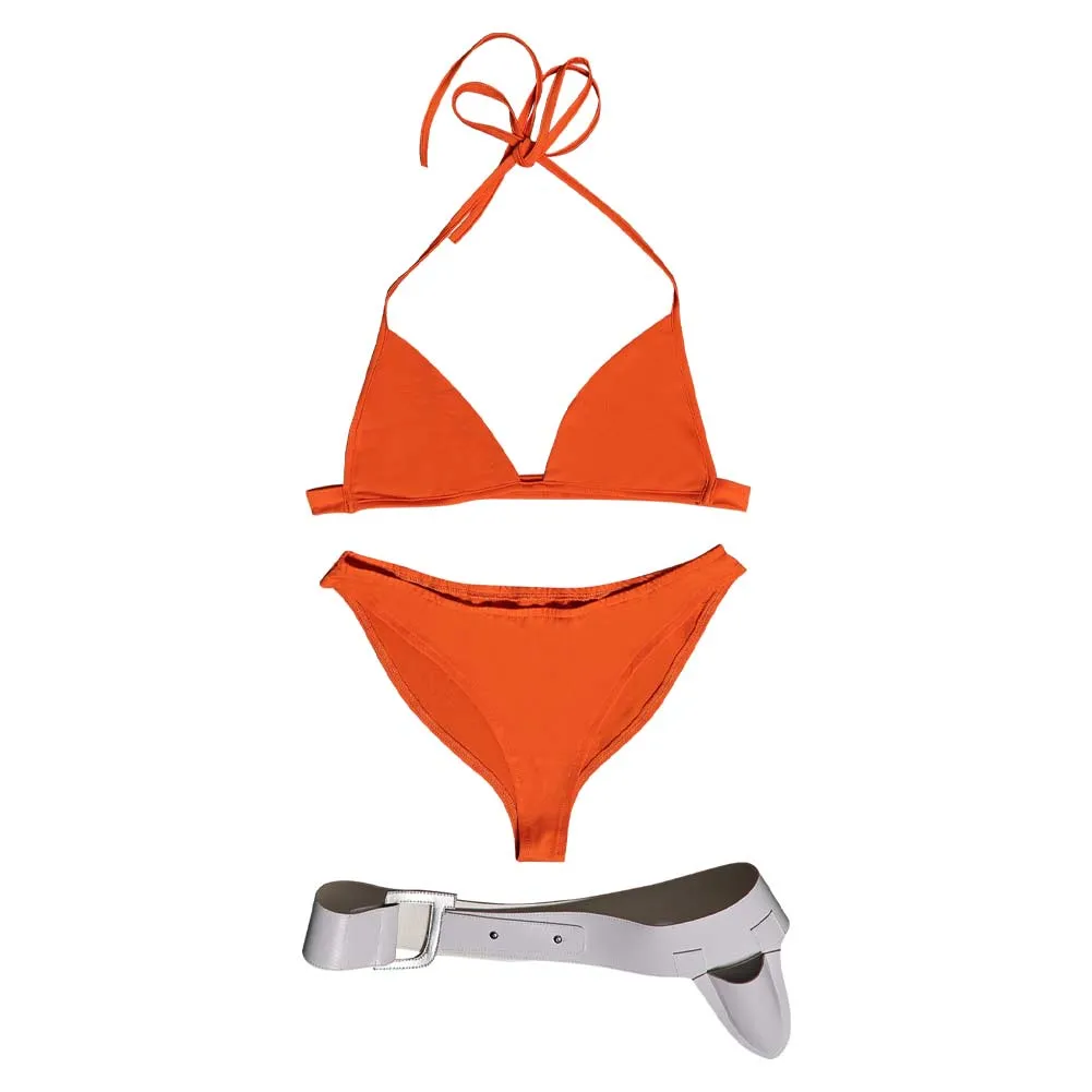 Die Another Day Jinx Johnson Orange Sexy BIKINIS Swimsuit Swimwear Cosplay Costume Outfits
