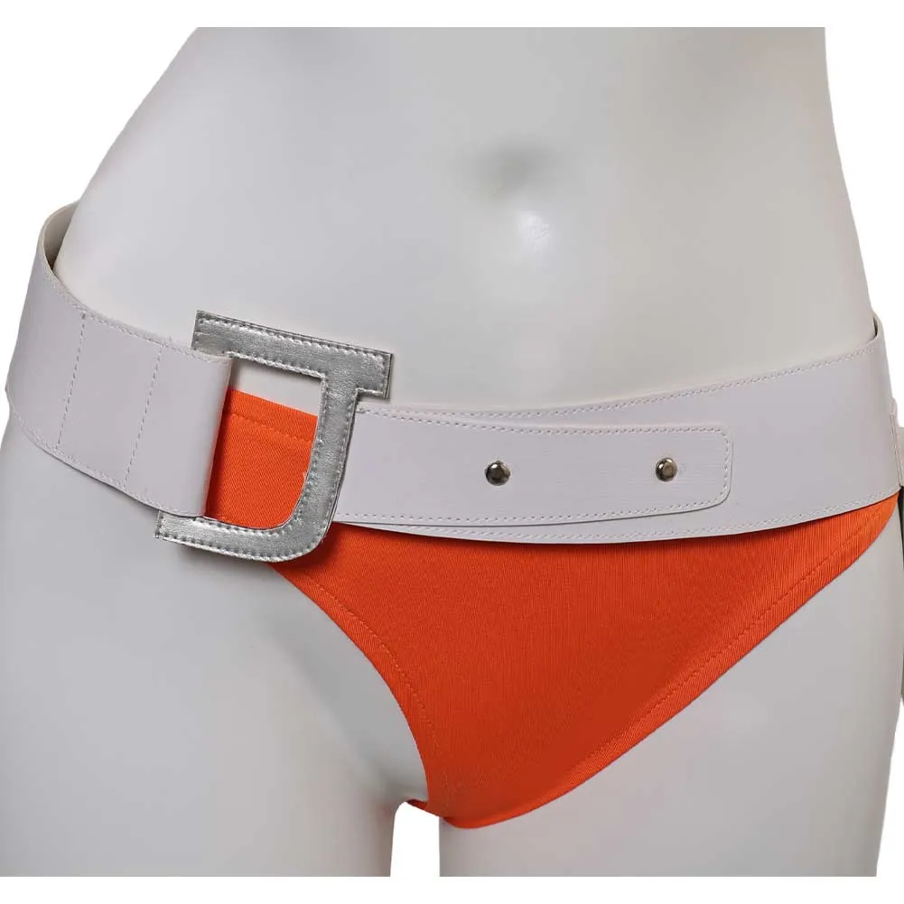 Die Another Day Jinx Johnson Orange Sexy BIKINIS Swimsuit Swimwear Cosplay Costume Outfits