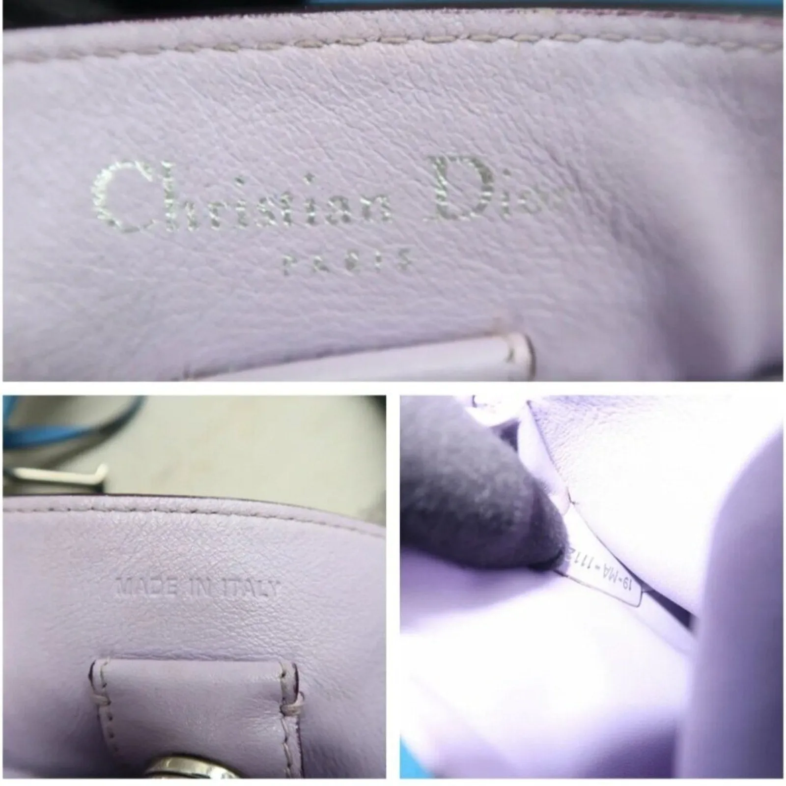 Dior VIP Blue Leather Satchel Bag