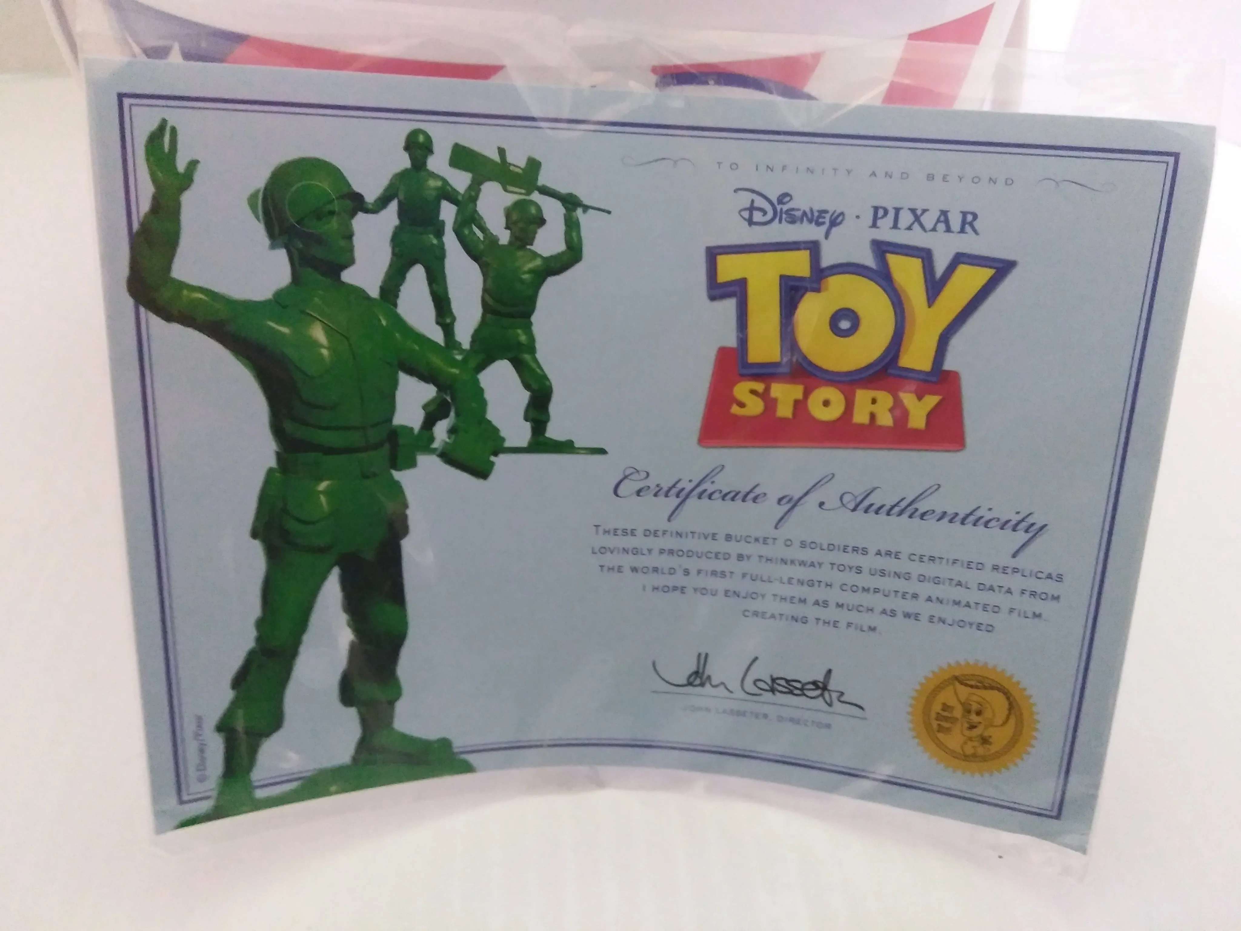 Disney Bucket Of Soldier's With COA