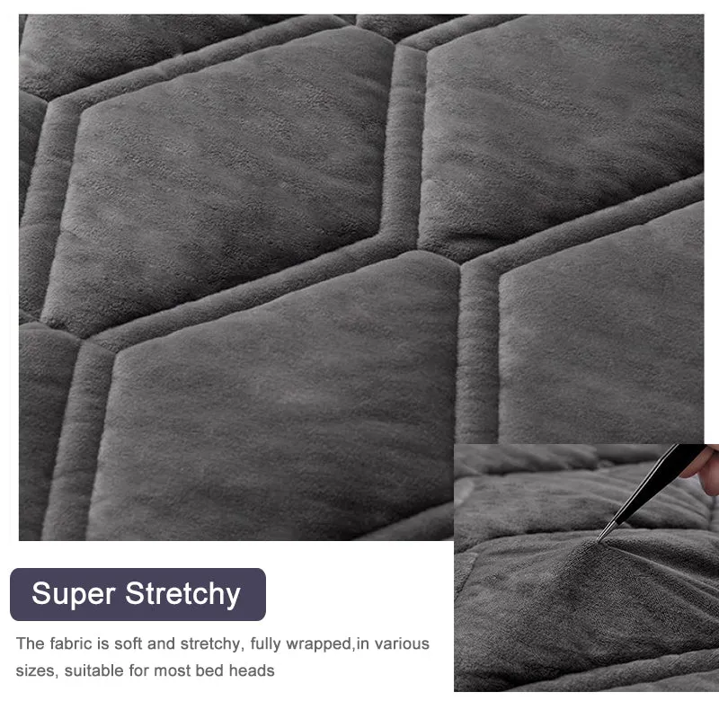 DIY Super Soft Smooth Solid Quilted Headboard Cover