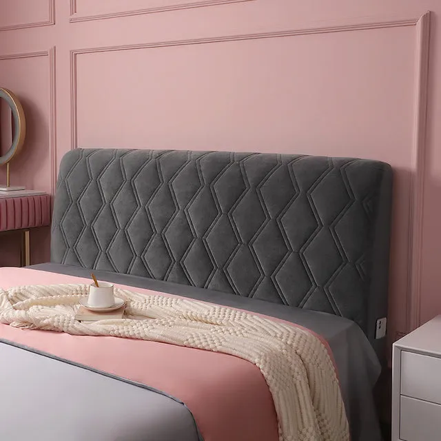 DIY Super Soft Smooth Solid Quilted Headboard Cover