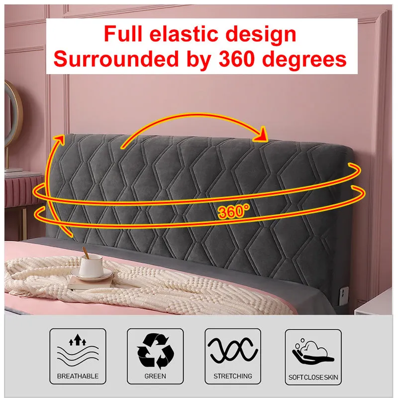 DIY Super Soft Smooth Solid Quilted Headboard Cover