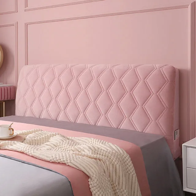 DIY Super Soft Smooth Solid Quilted Headboard Cover