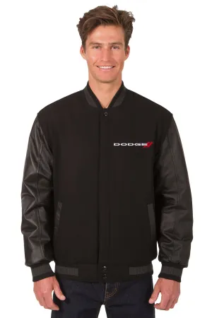 Dodge Reversible Wool and Leather Jacket