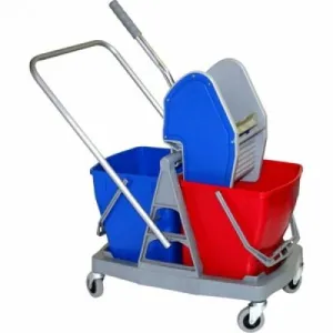 Double Mop Wringer Trolley Plastic Frame