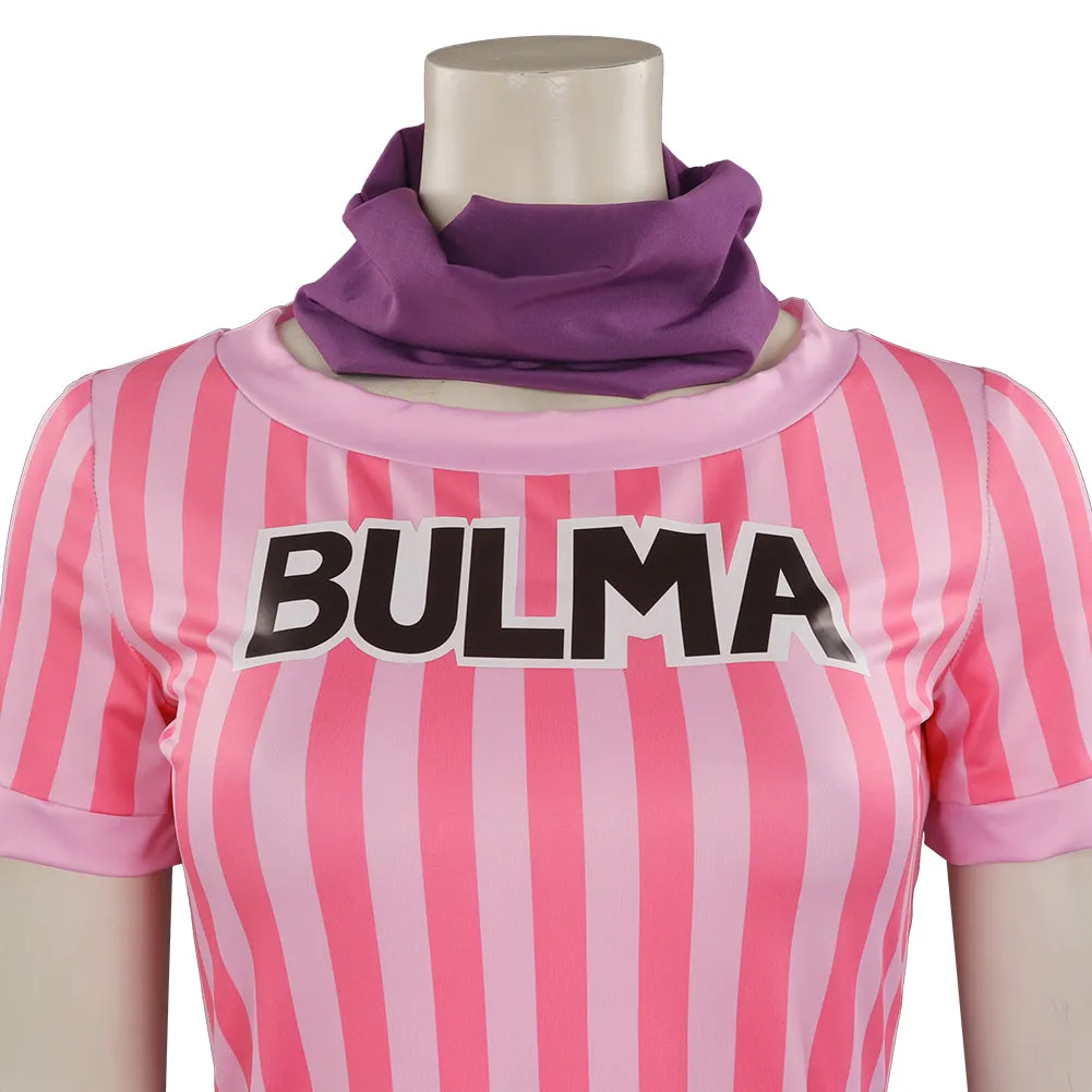 Dragon Ball Z  Bulma Outfits Cosplay Costume Halloween Carnival Suit