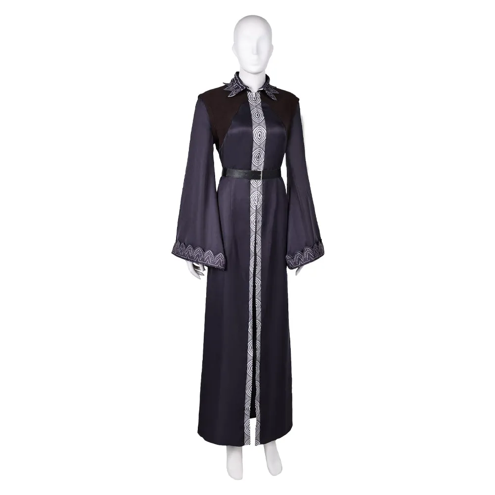Dragon's Dogma 2 Black Robe Cosplay Costume Outfits Halloween Carnival Suit