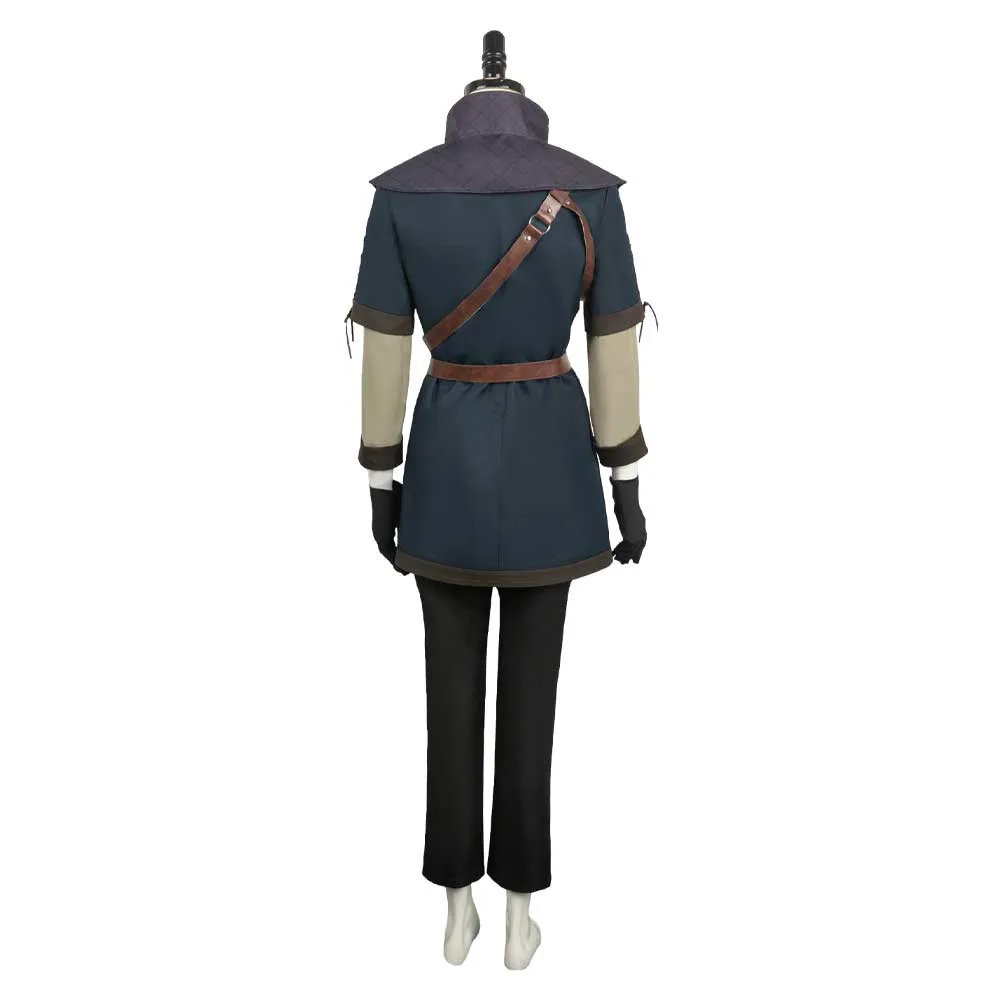 Dragon's Dogma Game Archer Female Black Suit Cosplay Costume Outfits Halloween Carnival Suit