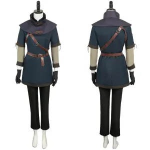 Dragon's Dogma Game Archer Female Black Suit Cosplay Costume Outfits Halloween Carnival Suit