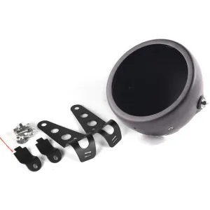 Eagle Lights 5 3/4" Meteor Headlight Bucket Housing for Motorcycles with 32MM to 40MM Fork Tubes