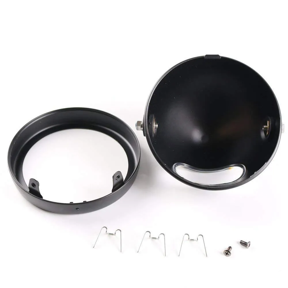 Eagle Lights 5 3/4" Meteor Headlight Bucket Housing for Motorcycles with 32MM to 40MM Fork Tubes