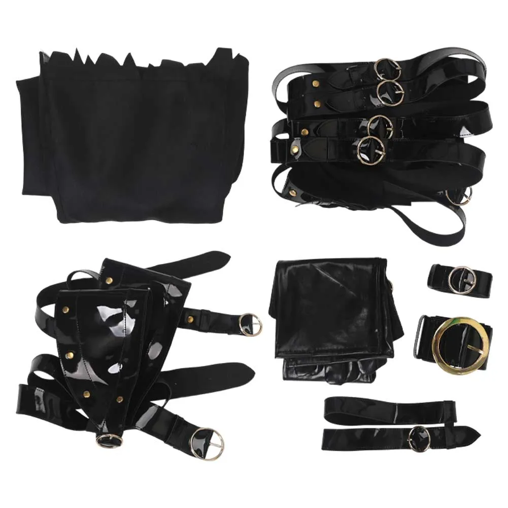 Edward Scissorhands Horror Bishoujo Edward Scissorhands HORROR Movie Cosplay Costume Outfits Halloween Carnival Suit