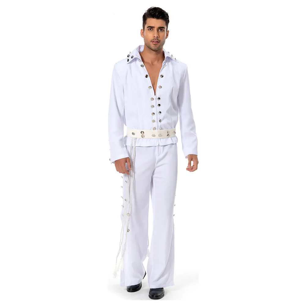 Elvis  2022 Elvis Aron Presley Cosplay Costume Outfits Halloween Carnival Suit