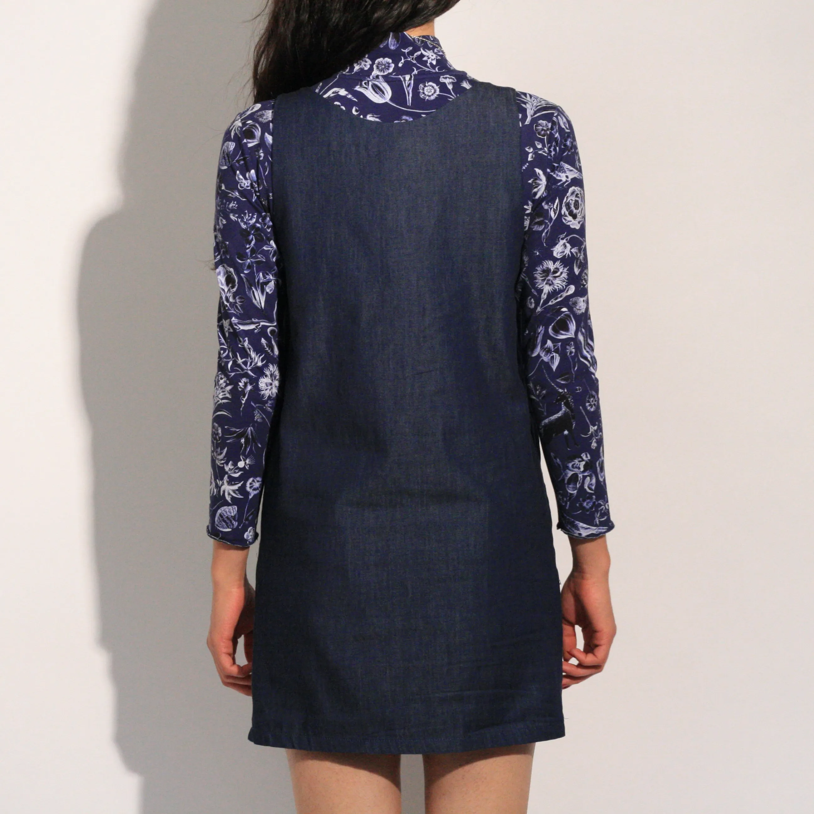 Eve Gravel  Love Story Quilted Denim Dress