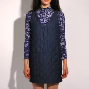 Eve Gravel  Love Story Quilted Denim Dress